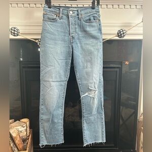 Levi Wedgie Straight Jeans